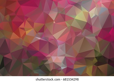 Abstract Polygonal Mosaic background of triangles lilac, pink color. Blurry grid. Vector illustration for business artwork. Creative Design Templates. For banners, poster, postcards, holiday.
