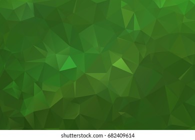 Abstract Polygonal Mosaic background of triangles green color. Blurry grid. Vector illustration for business artwork. Creative Design Templates. For banners, poster, postcards, holiday.