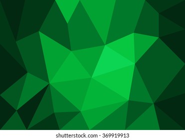 Abstract polygonal mosaic green background, Vector illustration.