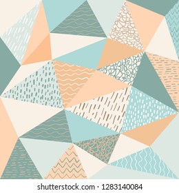 abstract polygonal with motif background