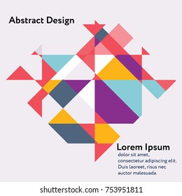 Abstract polygonal multicolor background. Trendy geometric triangle hipster background. Ideal for gadgets backdrop or presentations, poster and flyer design.