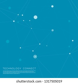 Abstract polygonal network background with connecting dots and lines.