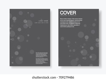 Abstract polygonal network shapes with connecting dots and lines. Cover technology template.
