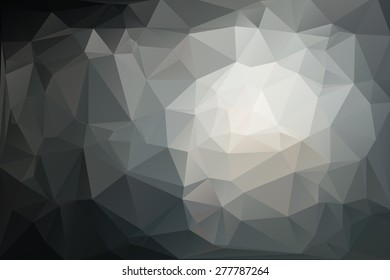 Abstract Polygonal From New Year Fireworks Background. Vector Illustration
