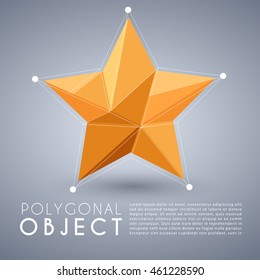 Abstract Polygonal Object : Vector Illustration