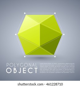 Abstract Polygonal Object : Vector Illustration
