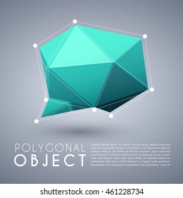 Abstract Polygonal Object : Vector Illustration