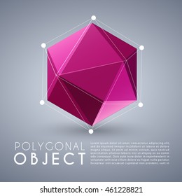 Abstract Polygonal Object : Vector Illustration