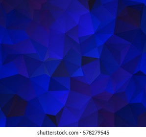 Abstract Polygonal on dark Background, Geometric Illustration.