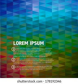 Abstract polygonal ornamental background. 