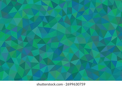 Patrón poligonal Abstractas en verdes y azules, textura geométrica