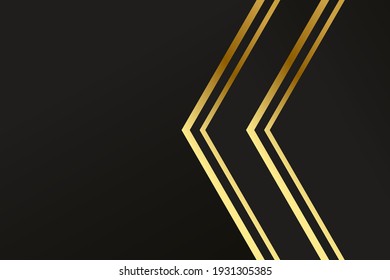 Abstract polygonal pattern luxury dark blue with gold