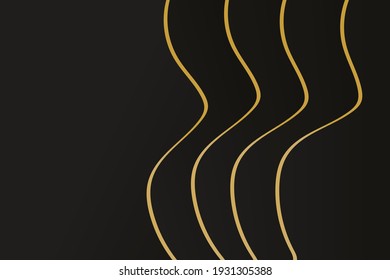 Abstract polygonal pattern luxury dark blue with gold