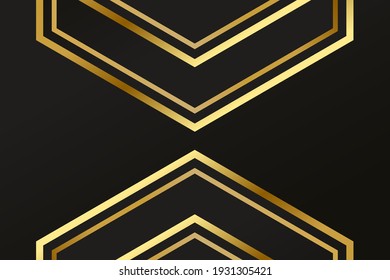 Abstract polygonal pattern luxury dark blue with gold