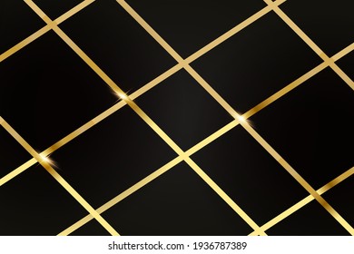 Abstract polygonal pattern luxury with gold