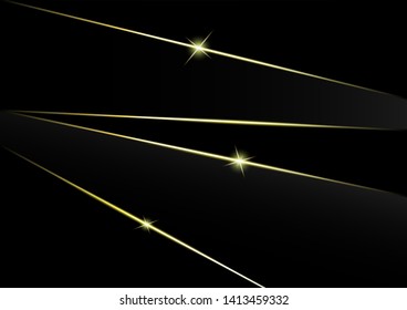 Abstract polygonal pattern luxury golden line with black template background.Vector background can be used in cover design, book design, poster, cd cover, flyer, website backgrounds or advertising.