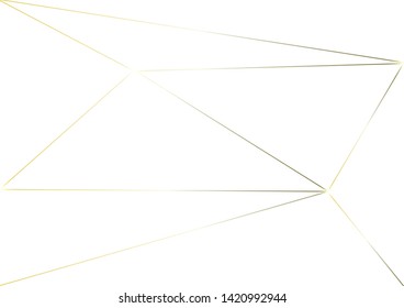 Abstract polygonal pattern luxury golden line with white template background.Vector background can be used in cover design, book design, poster, cd cover, flyer, website backgrounds or advertising.