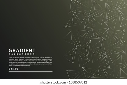 Abstract polygonal pattern luxury golden line with dark template background.Vector background can be used in cover design, book design, poster, cd cover, flyer, website backgrounds or advertising.