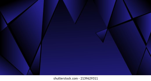 Abstract polygonal pattern. Shades of blue. Background design, cover, postcard, banner, wallpaper