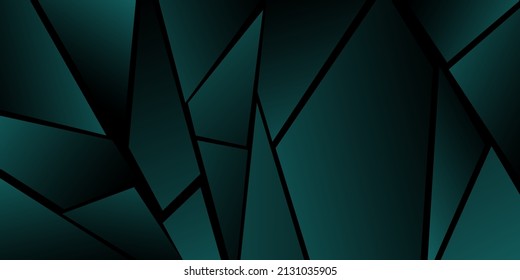 Abstraktes polygonales Muster. Grüntöne. Hintergrunddesign, Abdeckung, Postkarte, Banner, Tapete