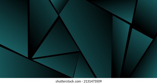 Abstract polygonal pattern. Shades of green. Background design, cover, postcard, banner, wallpaper