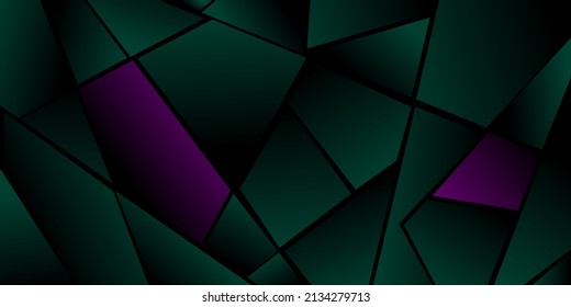 Resumen de patrón poligonal. Tonos verdes. Diseño de fondo, portada, postal, banner, papel tapiz