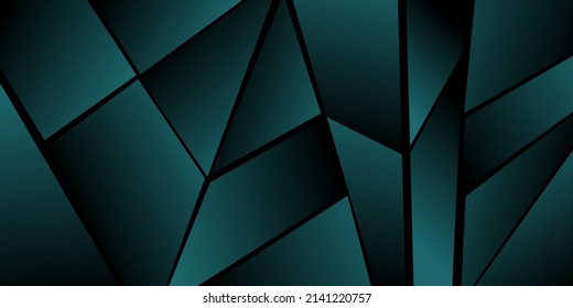Abstract polygonal pattern. Shades of green. Background design, cover, postcard, banner, wallpaper