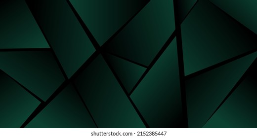 Resumen de patrón poligonal. Tonos verdes. Diseño de fondo, portada, postal, banner, papel tapiz