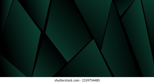 Abstraktes polygonales Muster. Grüntöne. Hintergrunddesign, Abdeckung, Postkarte, Banner, Tapete