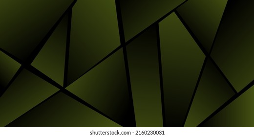 Abstract polygonal pattern. Shades of green. Background design, cover, postcard, banner, wallpaper