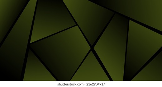 Abstract polygonal pattern. Shades of green. Background design, cover, postcard, banner, wallpaper