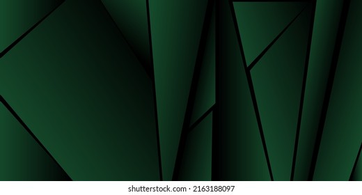Abstract polygonal pattern. Shades of green. Background design, cover, postcard, banner, wallpaper