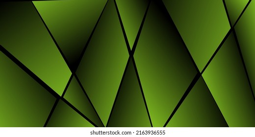 Abstraktes polygonales Muster. Grüntöne. Hintergrunddesign, Abdeckung, Postkarte, Banner, Tapete