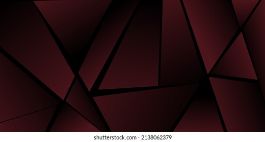 Abstract polygonal pattern. Shades of red. Background design, cover, postcard, banner, wallpaper
