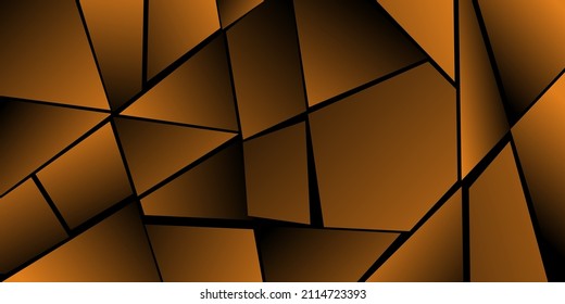 Abstract polygonal pattern. Shades of yellow. Background design, cover, postcard, banner, wallpaper