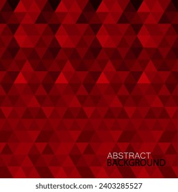 Abstract polygonal pattern of triangles. Geometric colorful mosaic background. Vector illustration