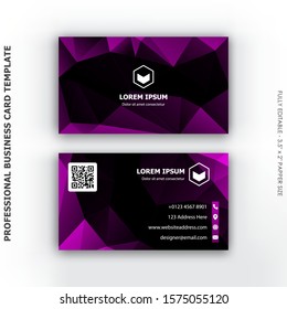 Abstract polygonal professional business card design template

FULLY EDITABLE
3.5" X 2" PAPER SIZE