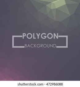 Abstract Polygonal Purple background. Vector illustration