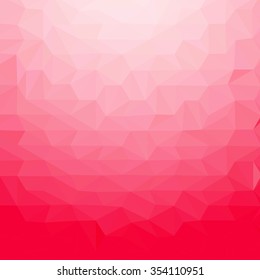 Abstract polygonal red  low poly background  Connection structure. Vector science background. Polygonal vector background. 