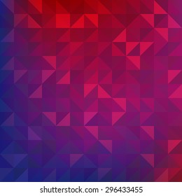 Abstract polygonal seamless background set. Vector illustration.