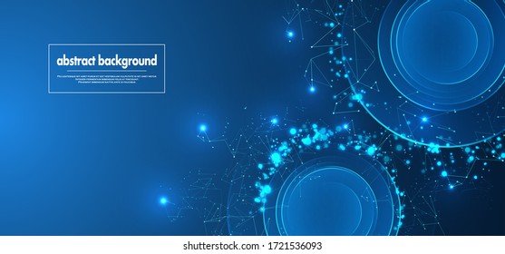 Abstract polygonal shapes. Background with connecting points and lines. Network connection concept for your design.