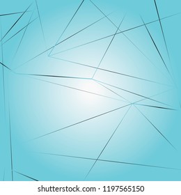 Abstract polygonal shapes and connection structure with connecting dots and lines