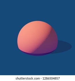 Abstract polygonal shapes in isometric