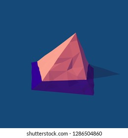 Abstract polygonal shapes in isometric