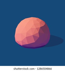 Abstract polygonal shapes in isometric