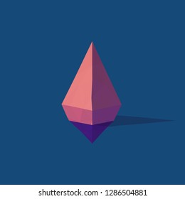 Abstract polygonal shapes in isometric