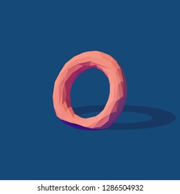 Abstract polygonal shapes in isometric