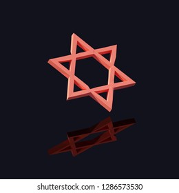 Abstract polygonal shapes in isometric