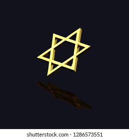Abstract polygonal shapes in isometric