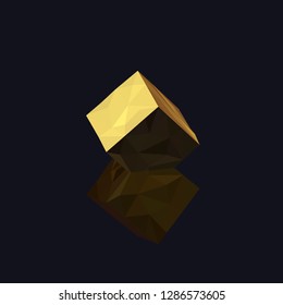 Abstract polygonal shapes in isometric